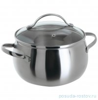 Кастрюля 22 х 13 см со стеклянной крышкой 5,5 л &quot;Linea Apple&quot; / 278611