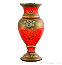 Ваза для цветов 32 см &quot;Лепка красная /с золотом&quot; / 036428