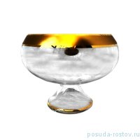 Ваза для фруктов 24,5 см н/н &quot;Матовая полоса /золото /5849&quot; / 163655