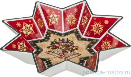 Салатник 32 см Звезда &quot;Christmas Collection /Колокольчики&quot; / 192327