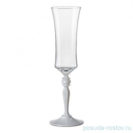 Бокалы для шампанского 190 мл 6 шт &quot;Грация /Porcelain&quot; белая ножка / 351855
