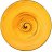 Тарелка 25,5 см глубокая жёлтая &quot;Spiral&quot; / 261607