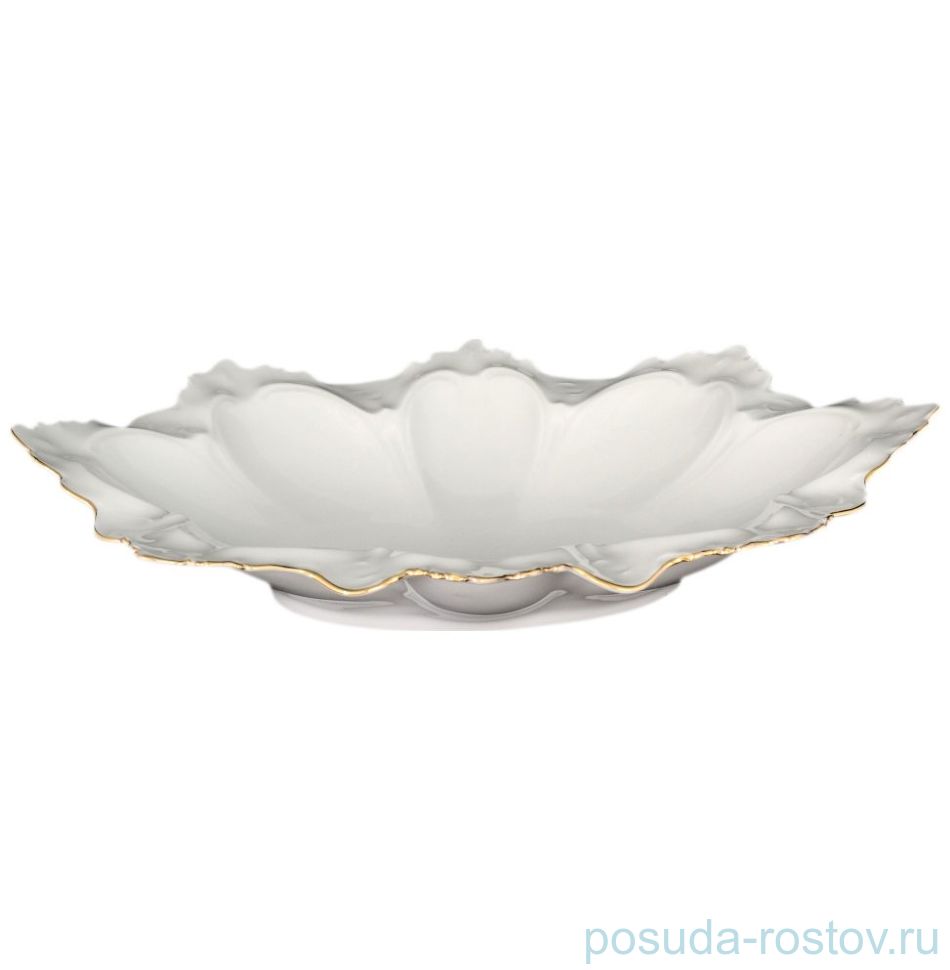 Блюдо 34 см овальное (глубокое) для хлеба "Корона /Отводка золото" / 088781