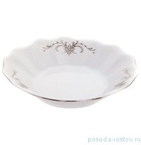 Розетка 11 см &quot;Констанция /Серый орнамент /отводка платина&quot;  / 157591