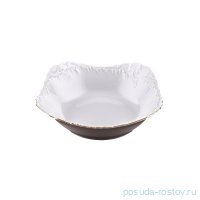 Салатник 24 см квадратный &quot;Рококо /Отводка золото&quot;  / 109956