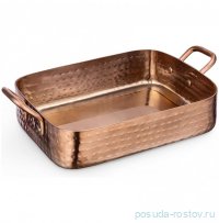 Сковородка 18 x 14 x 4.5 см прямоугольная мини с 2-мя ручками для подачи &quot;Hammered&quot; / 370428