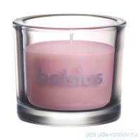 Свеча 8 х 9,2 см в стекле розовая &quot;Classic /Bolsius&quot; (время горения 29 ч) / 278260