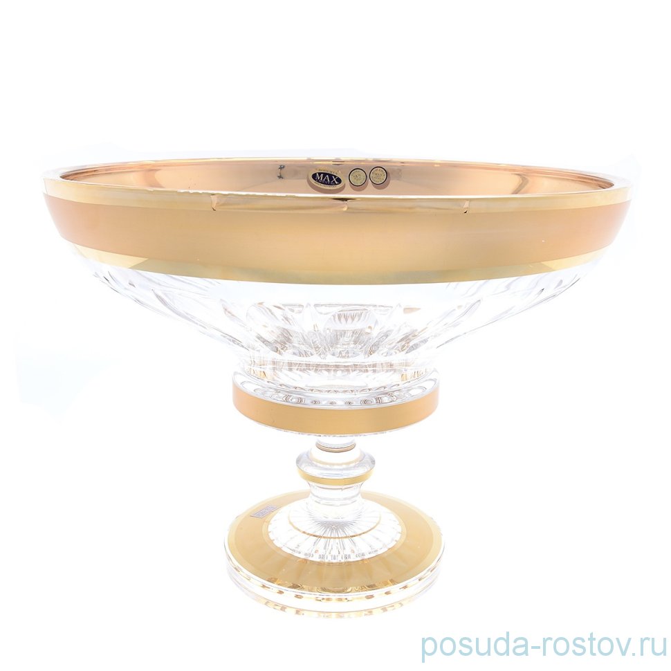 Фруктовница 35,5 см "Хрусталь с золотом" MC  / 127874