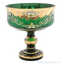 Ваза для конфет/фруктов 24 см н/н &quot;Лепка зелёная&quot; / 004850