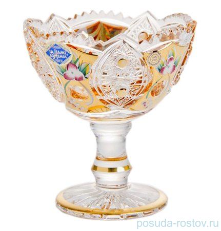 Вазочка 10 см н/н "Хрусталь с золотом" / 011507