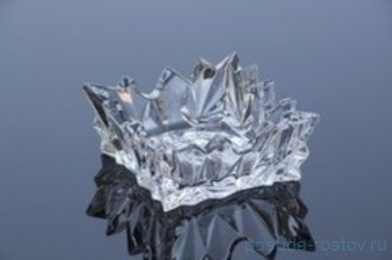 Пепельница 13 см &quot;Glacier /Без декора&quot; хрусталь Йиглава / 132555