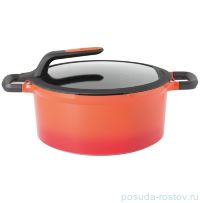 Кастрюля 28 см с крышкой 7,3 л &quot;Gem red&quot; / 162373