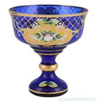 Конфетница 13 см н/н синяя &quot;Лепка /сеточка&quot; И-В / 097857