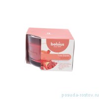 Свеча ароматическая 6,3 х 9 см в стекле &quot;Гранат /Bolsius&quot; / 257225