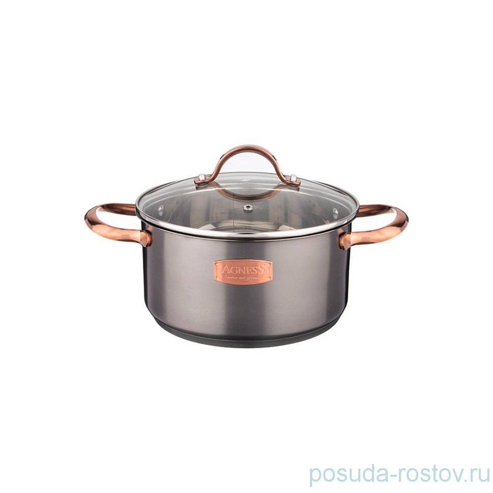 Кастрюля 16 х 8 см со стеклянной крышкой 1,5 л "CRAFT COLLECTION" / 213788