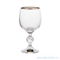 Бокалы для белого вина 190 мл 6 шт &quot;Клаудия /Отводка платина&quot; / 094205