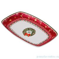 Блюдо 30 х 19 см прямоугольное &quot;Christmas Collection /Венок&quot; / 192454
