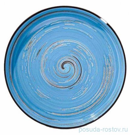 Тарелка 28 см голубая &quot;Spiral&quot;   / 327587