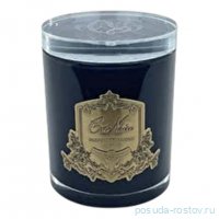 Свеча 450 г 16 х 10,5 х 10,5 см чёрный стакан с золотым декором &quot;Champagne rose&quot; (врем. горен 100 ч) / 342112