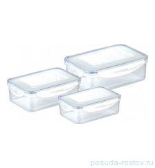Набор контейнеров 3 шт (1 л, 1,5 л, 2,5 л) прямоугольные "FRESHBOX"  / 141633