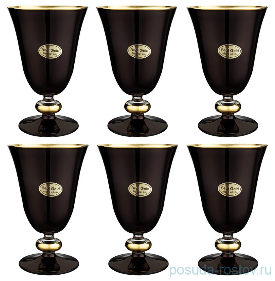 Бокалы для красного вина 280 мл 6 шт "София /Black chic" / 329056