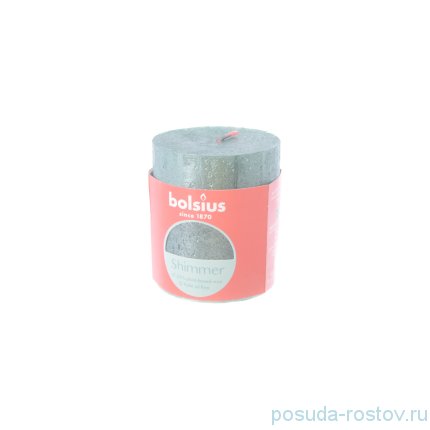 Свеча Рустик 8 х 6,8 см &quot;Christmas world /Оксидно-синяя /Bolsius&quot; / 262587
