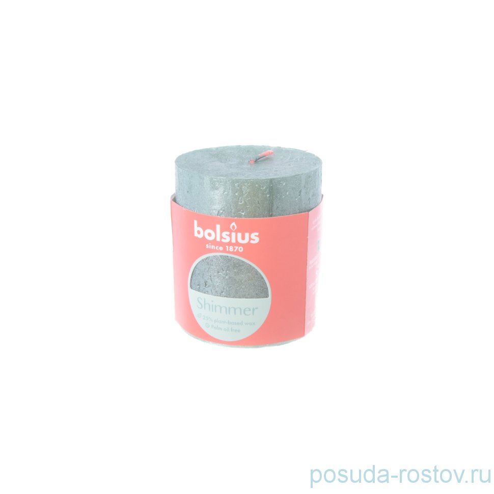 Свеча Рустик 8 х 6,8 см "Christmas world /Оксидно-синяя /Bolsius" / 262587