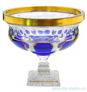 Ваза для фруктов 24 см н/н &quot;Антик /Синий /золото&quot; / 001075