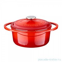 Кастрюля 24 см с крышкой 4 л &quot;Lava /Red&quot; (without Sable) / 287505