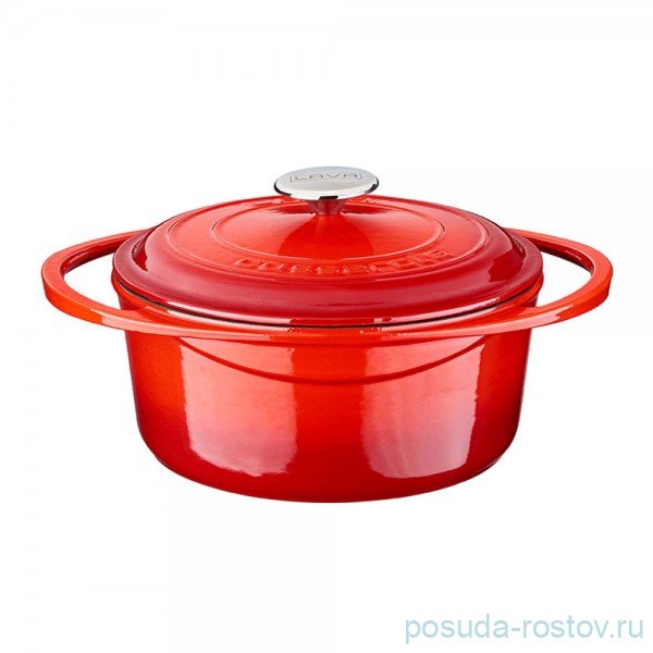 Кастрюля 24 см с крышкой 4 л "Lava /Red" (without Sable) / 287505