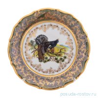 Набор тарелок 17 см 6 шт &quot;Мария-Тереза /Охота зеленая&quot; S-P / 274675