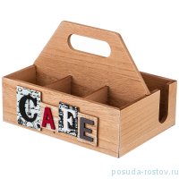 Подставка с ручкой 21 х 15 х 15 см &quot;coffee &amp; tia time&quot; / 254861