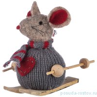 Фигурка 8 см &quot;Мышка в сером&quot; / 257793