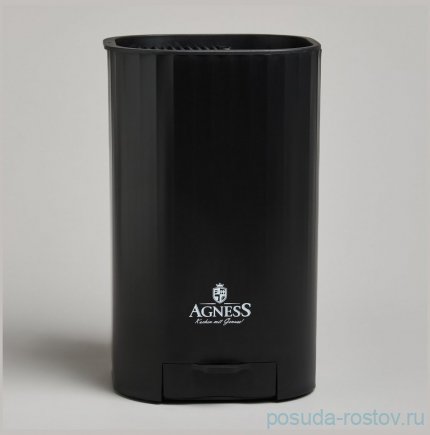 Подставка для ножей 13,6 х 14,6 х 23 см с точильным камнем Agness  / 378420