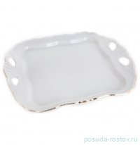 Поднос 30 х 25 см прямоугольный &quot;Отводка золото&quot; / 377935