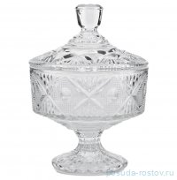 Конфетница 13 х 18 см с крышкой н/н &quot;Даймонд /Без декора&quot; / 292269