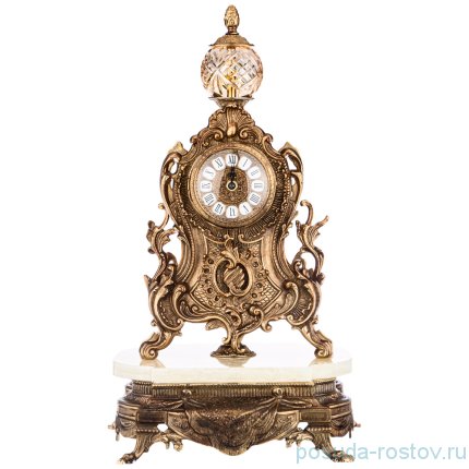 Набор 3 предмета (часы настольные кварцевые + 2 подсвечника) &quot;Olympus Brass&quot; / 212282