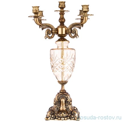 Набор 3 предмета (часы настольные кварцевые + 2 подсвечника) &quot;Olympus Brass&quot; / 212282