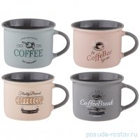 Набор кружек из 4 шт coffee 160 мл / 345910