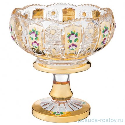 Конфетница голден диаметр=18,5 см. высота=20 см. (кор=6шт.) / 367326