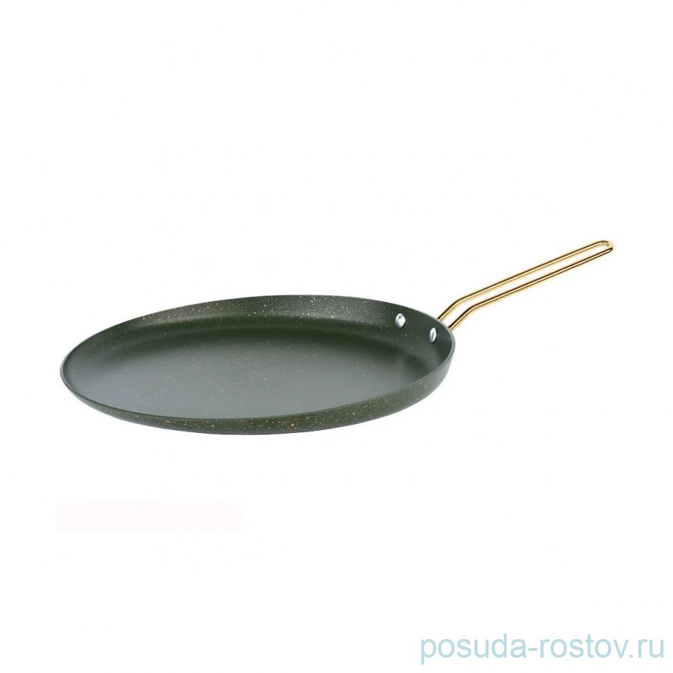 Блинница 30 см антипригарное покрытие оливковая "Granite Crepe Pan" / 199467