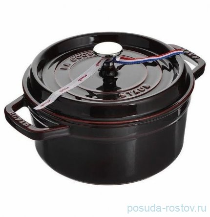 Кокот 22 см с крышкой гранатовый 2,6 л &quot;STAUB&quot; / 258007