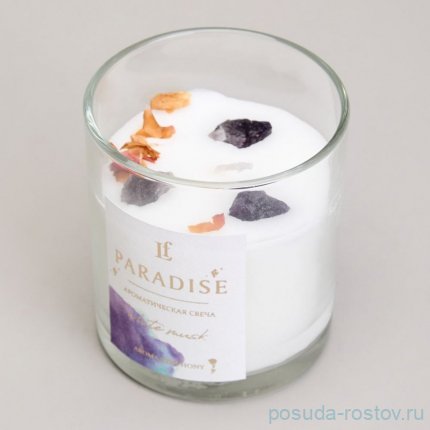 Свеча ароматизированная в стакане paradise white musk 8*9 см / 367089