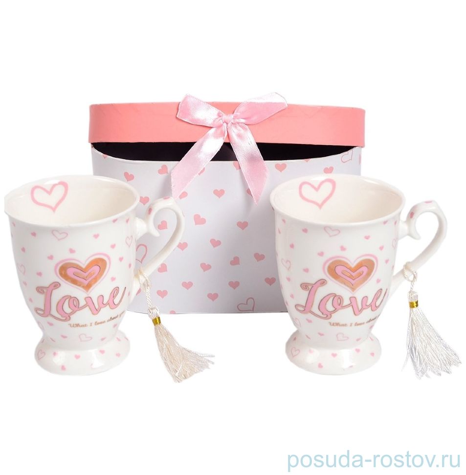 Набор кружек 2 шт "Love" (подарочная упаковка) / 150381