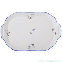 Поднос 23 х 15 см прямоугольный &quot;Бернадотт /Гуси&quot; / 049000