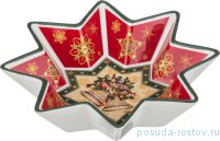 Салатник 26 см звезда &quot;christmas collection /колокольчики&quot; / 192329