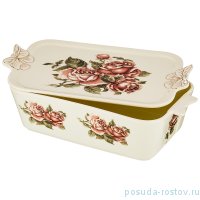 Блюдо 30 см с крышкой &quot;Корейская Роза&quot; / 192949