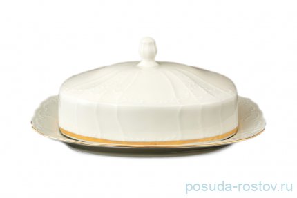 Маслёнка 250 г 21 х 12 см &quot;Бернадотт /Отводка золото /СК&quot; / 093714