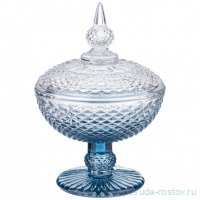 Конфетница 10,2 х 10,2 х 15 см н/н с крышкой &quot;Diamant blue&quot; / 331438