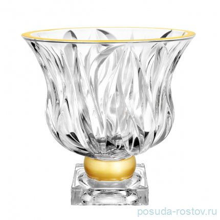 Фруктовница 24,5 см н/н &quot;Flame /Матовая полоса&quot; AS Crystal / 163558
